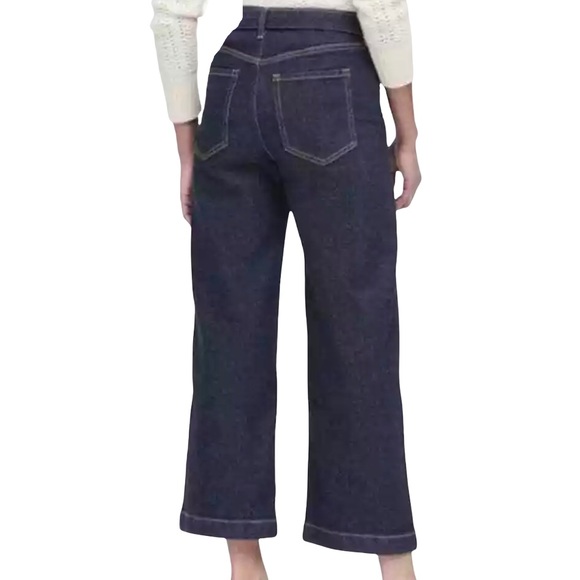 Banana Republic High Rise Wide Leg Crop Jeans - Picture 3 of 8